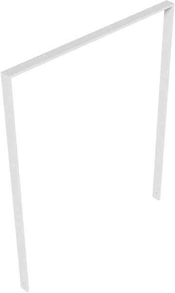 Schake armleuning van platstaal 50 x 12 mm, zonder dwarsbalk, totale breedte: 1000 mm, thermisch verzinkt, 450_100