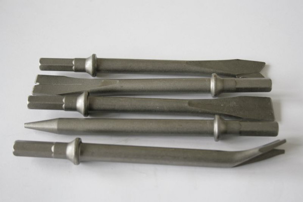 ELMAG beitelset, zeshoekig, 10,2 mm, 5-delig, 175 mm lang voor beitelhamers, 42853