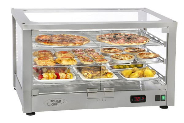 ROLLER GRILL Panorama verwarmde vitrine met convectie 1,2kW, WD780S