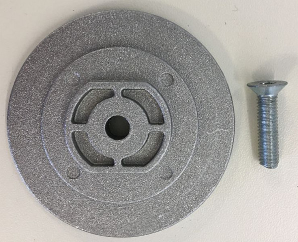 ELMAG zuigerplaat, inclusief schroef (Ø 70 mm) voor DENTAL modellen 350, 9201246