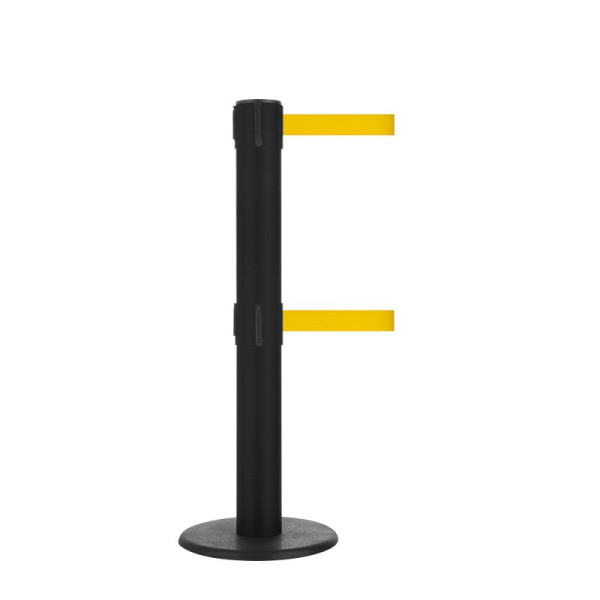 Stein HGS HGS personengeleidingssysteem -P-Line Brace Duo-, zwart, signaalgeel / 2 x 9 m / 50 mm, met veiligheidsslot (zelfontgrendelend), 37694-12-2