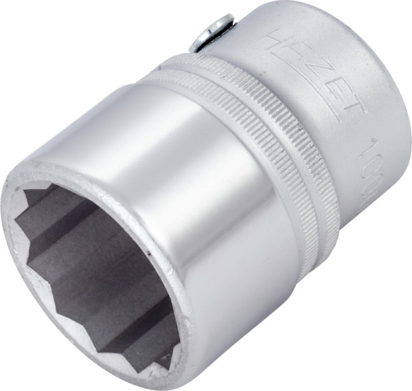 Hazet dopsleutelinzet, dubbel zeskant, vierkant hol 20 mm (3/4 inch), buiten dubbel zeskant profiel, 1.3/16", 1000AZ-1.3/16