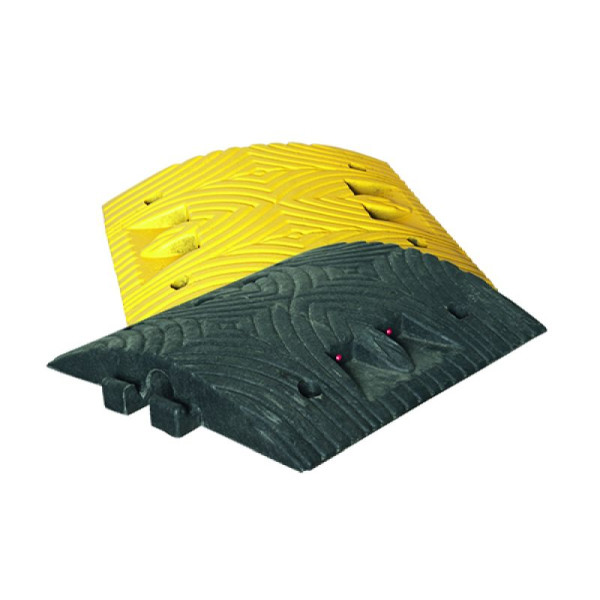 Stein HGS HGS verkeersdrempel <20 km/u met reflectoren, eindstuk met pin / geel / 250 mm, 36711