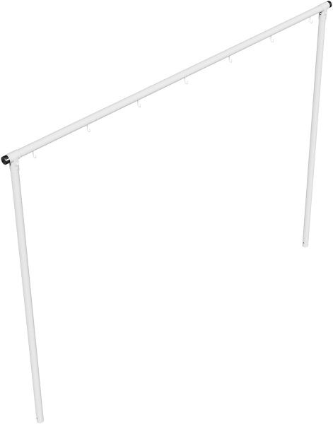 Schake wasdroogframe, kruisbuis 3500 mm, 7 haken aan één zijde, stalen buis Ø 60 mm, 419_4635