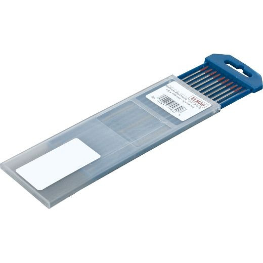 ELMAG wolfraamelektrode type 'E-WT 20', 'rood', 4,0 x 175 mm - universeel, W 98% + 2% ThO, 2, 10 stuks, 59704