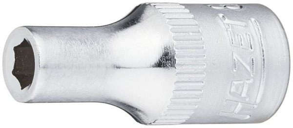 Hazet dopsleutelinzet, zeskant, hol vierkant 6,3 mm (1/4 inch), 4 mm, gekarteld, 850-4