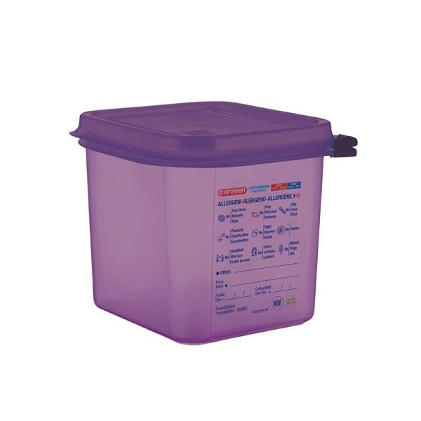 Araven GN1/6 siliconen voedselcontainer 2.6L, CM786