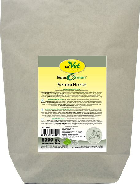cdVet EquiGreen Senior paard 6 kg, 2044