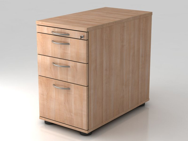 Hammerbacher stabak 80cm, 2 laden, 1 HR, slot, walnoot beugelgreep, 42,8x72-76x80 cm, 1/3/3/6 HE, VSC40/N/N/BM
