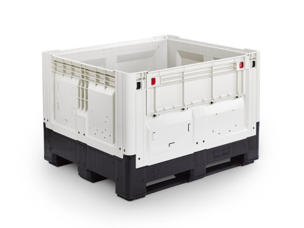 ALPHA opvouwbare palletbox, inhoud: 720 liter, onderbouw: 3 geleiders, 358