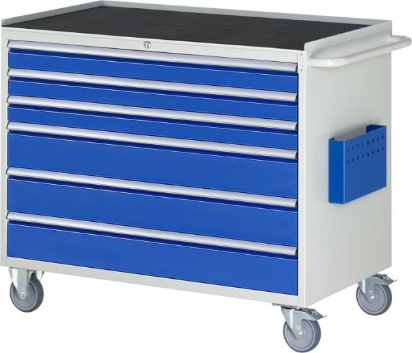 RAU montagewagen serie 7000, metalen onderstel, 6 x lade maat XXL, 1145x975x650 mm, 05-XXL5.9A-MT.11