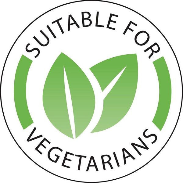 Vogue label 25mm Geschikt voor vegetariërs, VE: 1000 stuks, U913