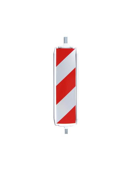 Schake kunststof zwaailamp type 40A, met doorlopende aluminium buis 40 x 40 mm, folie type 1, gearceerd, rood/wit, dubbelzijdig wijzend rechts/links, 36057A