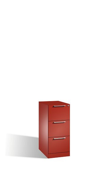 C+P hangmappenkast Asisto, H1010xB440xD600mm, kleur: vuurrood, beugelgreep, 146245-311 S10088