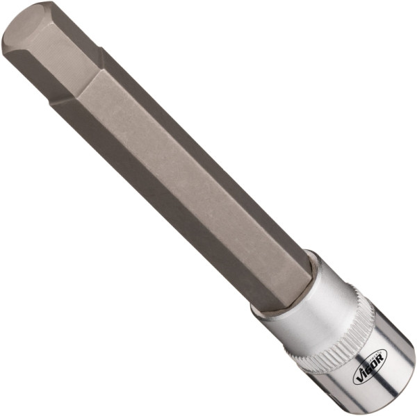 VIGOR dopsleutelinzet, hol vierkant 10 mm (3/8 inch), binnenzeskantprofiel, 11 mm, V7158-7