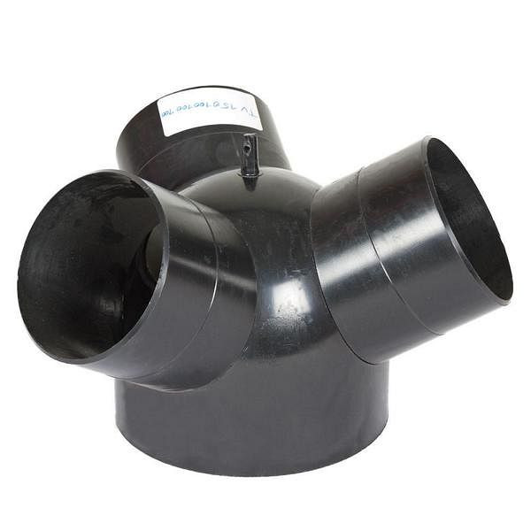 Holzmann T-verdeler: IN-Ø 150mm, OUT-Ø 3x100mm, TV150100100100