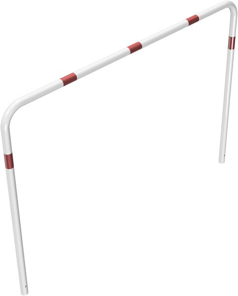 Schake buisbeugel van stalen buis Ø 48 x 2,5 mm zonder dwarsbalk voor inzetting in beton, totale breedte 2000 mm, totale hoogte 1400 mm, gecoat, 448_20B