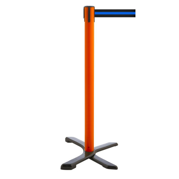 Stein HGS HGS personengeleidingssysteem -P-Line Compact-, rood, zwart/blauw/zwart horizontaal (gestreept), met riemeindstuk (standaard), 34867-0802
