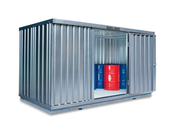 SÄBU SAFE Tank 1350 (buiteninstallatie), verzinkt, gemonteerd, 4.050 x 2.170 x 2.300 mm