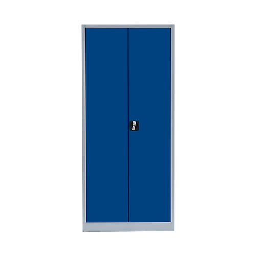 Lüllmann archiefkast/vleugeldeurkast, 1800 x 800 x 380 mm, lichtgrijs/gentiaanblauw, 530331