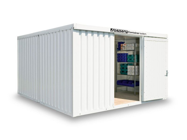 FLADAFI materiaalcontainercombinatie, model IC 1440, geïsoleerd, 4.050 x 4.340 x 2.470 mm