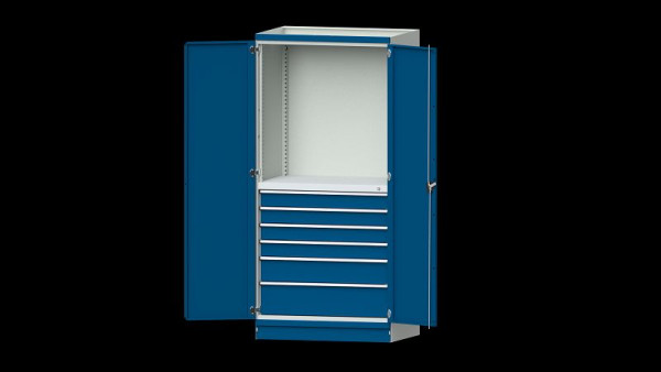 ANKE werkbanken basiskast modulair kastensysteem, serie 1060 V, model 3007, 1015 x 720 x 2200 mm, RAL 7035/5010, 631.273
