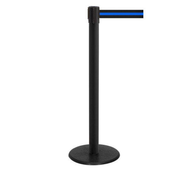 Stein HGS HGS personengeleidingssysteem -P-Line Famous-, zwart, zwart/blauw/zwart horizontaal (gestreept), met riemeindstuk (standaard), riemlengte: 2,3 m, 12803-0702