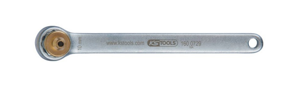 KS Tools remontluchtingssleutel, extra kort, 10 mm, goud, 160.0729
