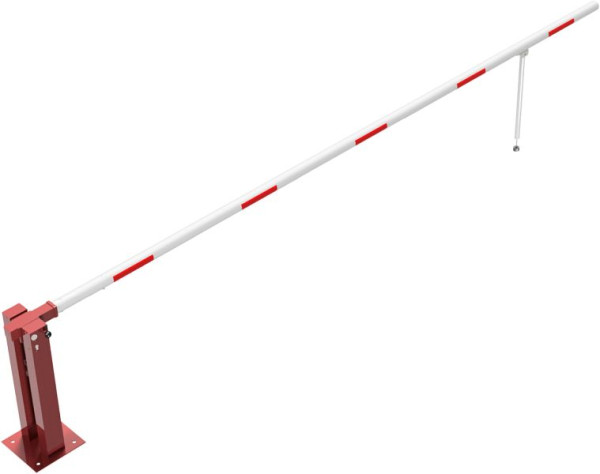 Schake handbarrière met gasdrukveer en pendelsteun, dagbreedte: 5000 mm, met profielcilinderslot, 415_51ZPB