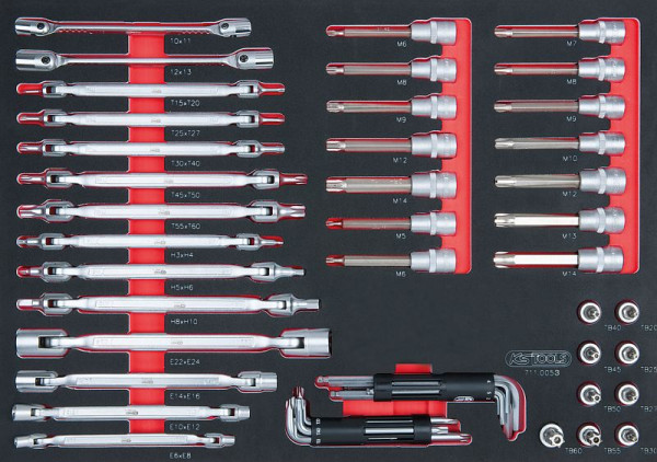 KS Tools SCS sleutelset, 53-delig in 1/1 systeeminzet, 711.0053