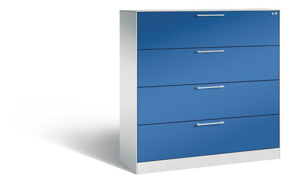 C+P Schubladenschrank Asisto, H1310xB1200xT435 mm, Grau/DBS Hellgrau, 146021-413 S10020
