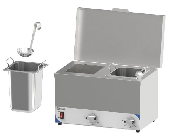 Casselin bain-marie voor sauzen 2 x GN 1/6 - compact, CBMSC2H