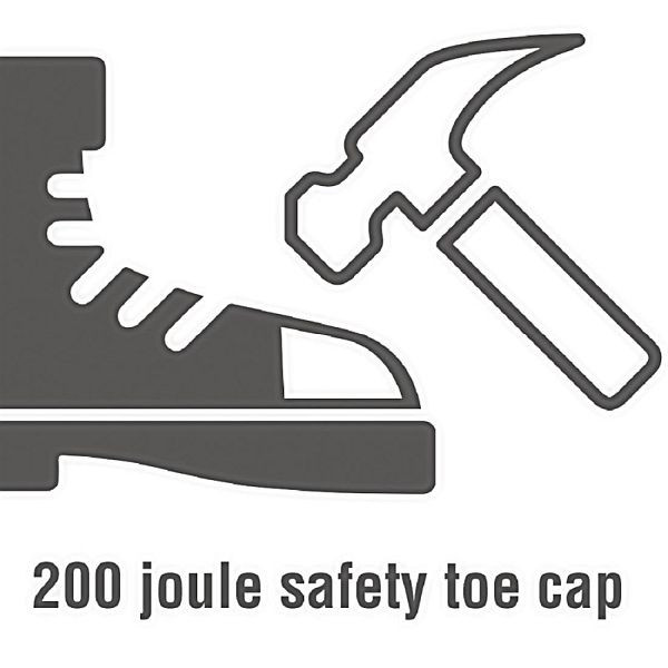 Slipbuster Footwear nubuckleren veiligheidsschoen maat 41, BB420-41