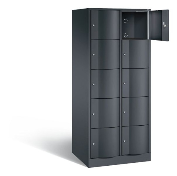 C+P XL lockerkast Resisto, H1950xB772xD640mm, kleur: zwartgrijs, 8570-273 S10022