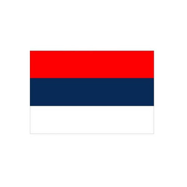 Stone HGS landvlag Servië (zonder wapen), 120 x 200 cm (liggend formaat), met touw en lus, FlagTop 110 g/m², voor vlaggenmasten 7 m, zonder ajourzoom, 27610