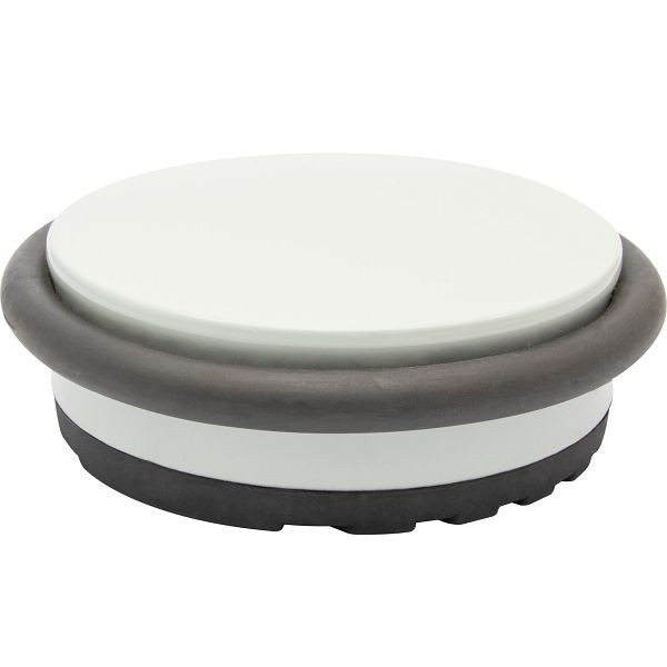 WAGNER vloerdeurstop BIG DISK COLOR diameter 96mm, hoogte 30mm, lichtgrijs, VE: 4 stuks, 15516801