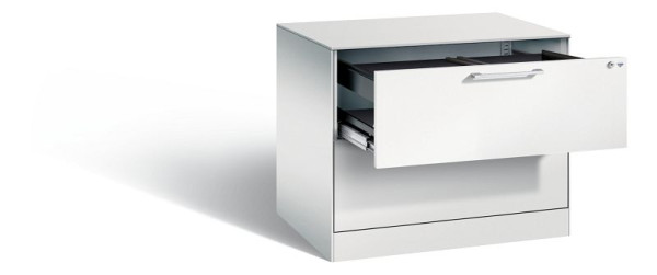 C+P hangarchiefkast Asisto, H710xB800xD600mm, kleur: lichtgrijs, beugelgreep, 146273-212 S10038
