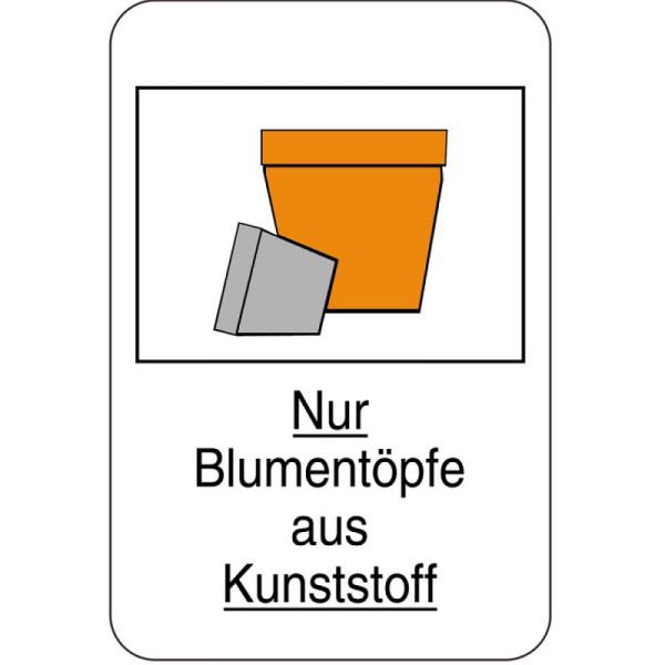 Stein HGS HGS speciaal bord, alleen kunststof bloempotten, 400 x 600 mm, 14932