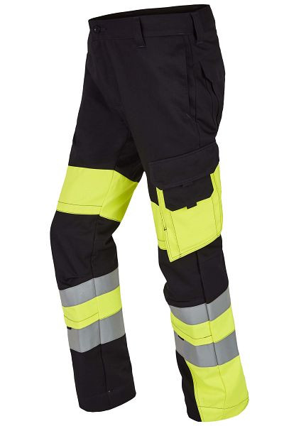 ROFA broek deels 2-laags 2430, maat 52, kleur 487-antraciet-lichtgeel, 2652430-487-52