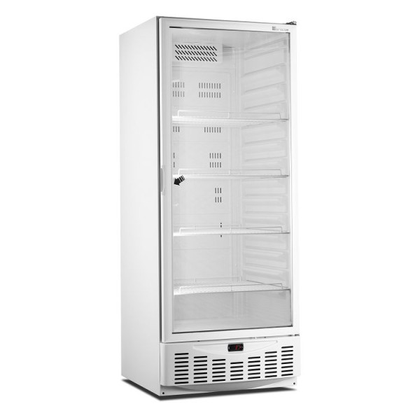 Marecos GN2/1 600 liter koelkast met wit stalen glasdeur, 224.002