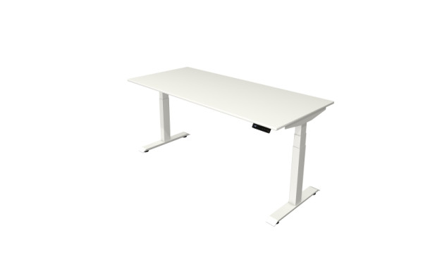 Kerkmann sta-/zittafel Move 4 nieuw 180 x 80 cm frame wit, tafelblad wit, 10090710
