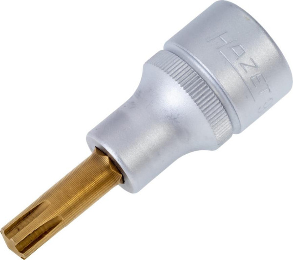 Hazet schroevendraaierdop, hol vierkant 12,5 mm (1/2 inch), Ribe-CV interne spline, M8, 991-8
