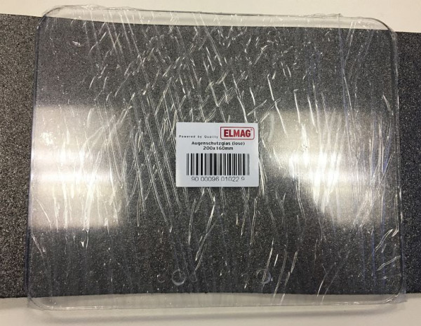 ELMAG oogbeschermingsglas (los) 200x160mm, voor CREUSEN model BSS 9250, 9601022