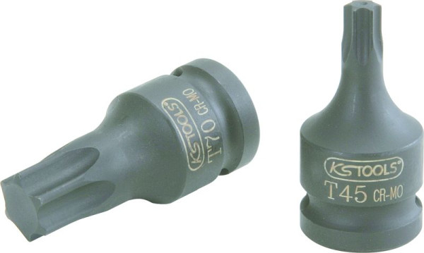 KS Tools Slag-bitdop 1/2" Torx, kort, T70, 911.0956