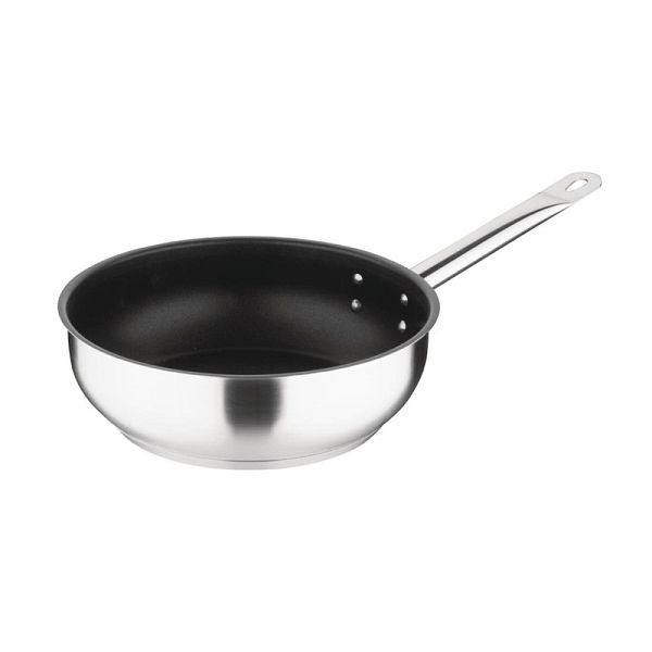 Vogue non-stick Teflon roestvrij staal Platinum Plus sauteerpan 240 mm, FC099