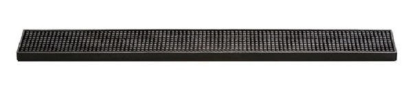 APS barmat, 60 x 8 cm, hoogte: 1,7 cm, kunststof MS, zwart, 93169