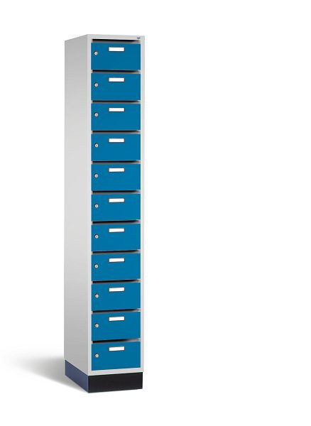 C+P verdeelkast Intro, H1950xB320xD490mm, kleur: lichtgrijs / lichtblauw, 8170-111 S10017