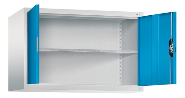 C+P bovenkast Acurado, H790xB1200xD500mm, kleur: lichtgrijs/lichtblauw, verzonken handgreep, 9485-009 S10084