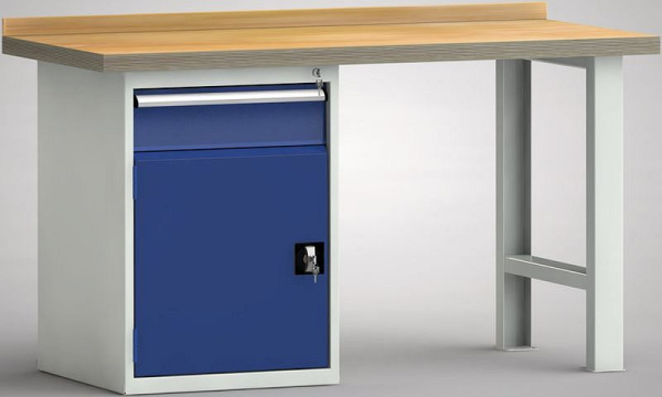KLW standaard werkbank - 1500 x 700 x 840 mm L x D x H, WS515N-1500M40-E7022