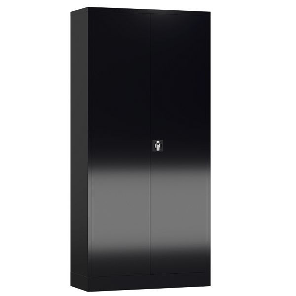 Lüllmann ClassiX draaideurkast, 1945 x 920 x 600 mm, diepzwart, X-530369